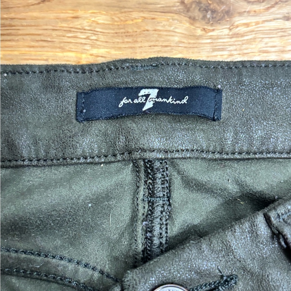 7 For All Mankind Olive Green Jeans - Picture 3 of 5